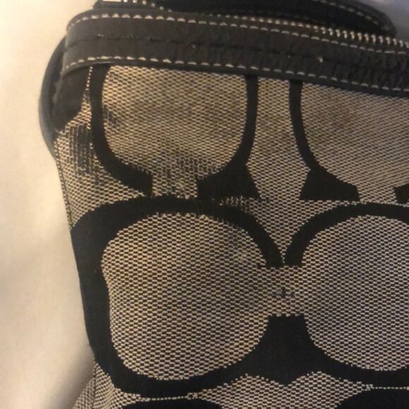 Coach logo mini tote in tan and black - Picture 2 of 7